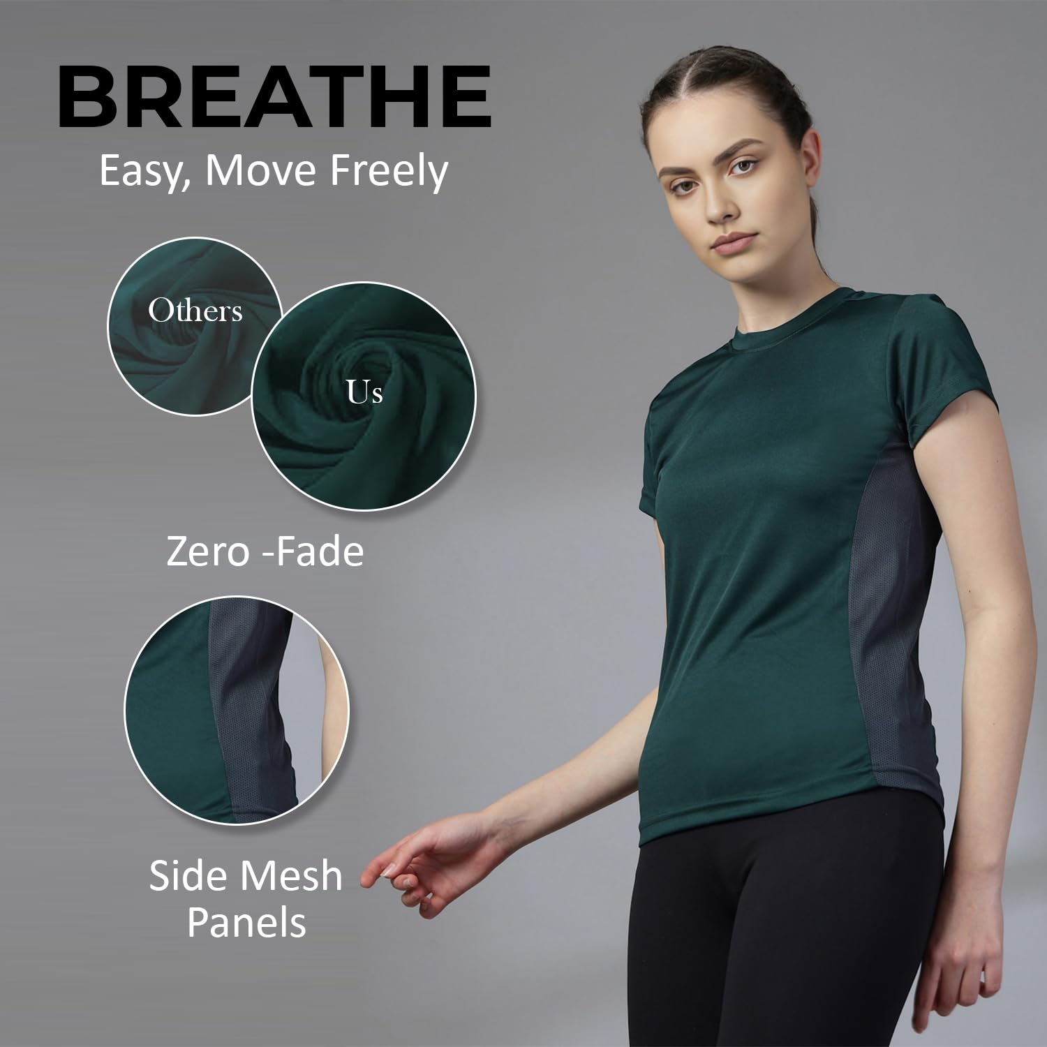 SprintLite Women's Quick-Dry Gym T-Shirt - Image 15