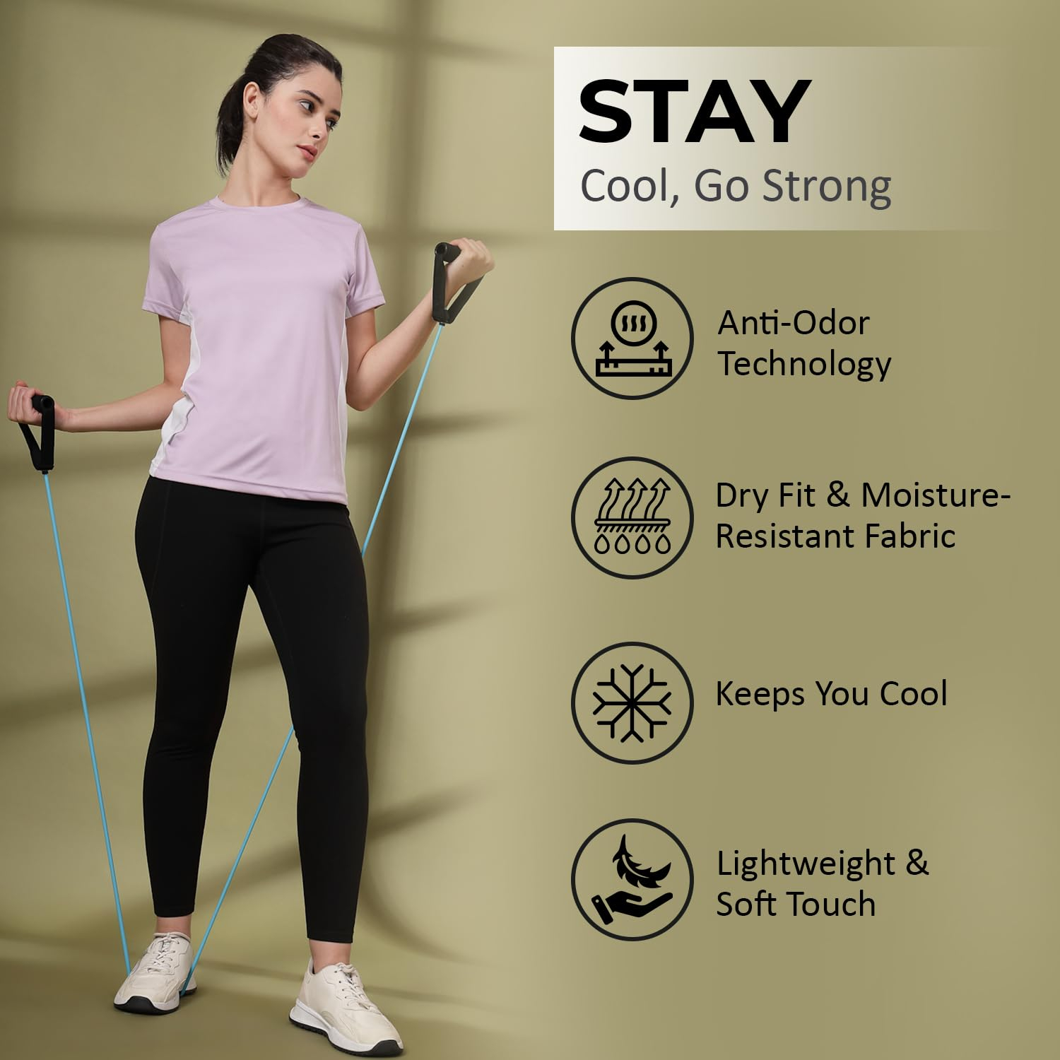 SprintLite Women's Quick-Dry Gym T-Shirt - Image 29