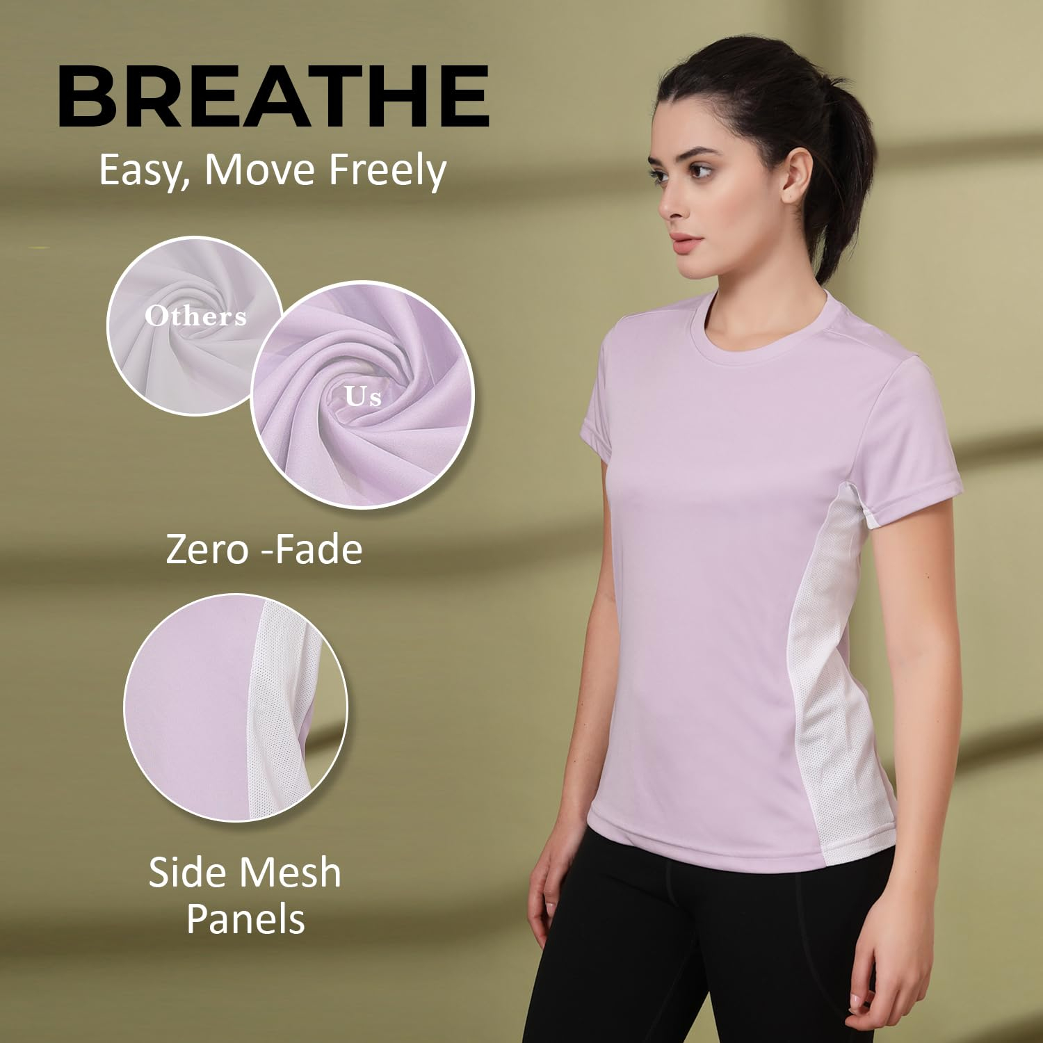 SprintLite Women's Quick-Dry Gym T-Shirt - Image 30