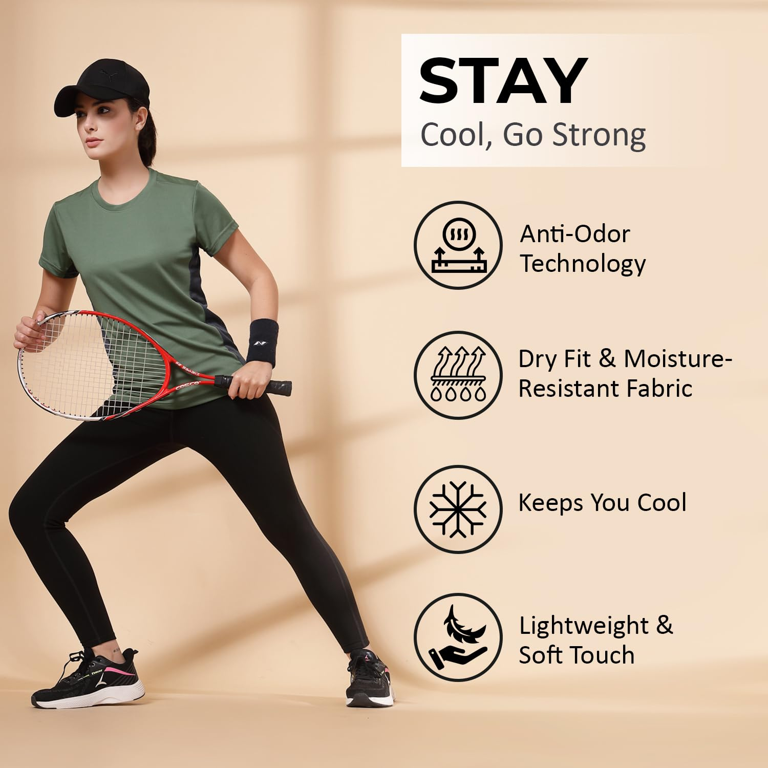 SprintLite Women's Quick-Dry Gym T-Shirt - Image 35