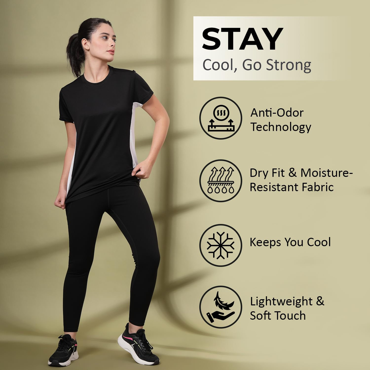 SprintLite Women's Quick-Dry Gym T-Shirt - Image 42