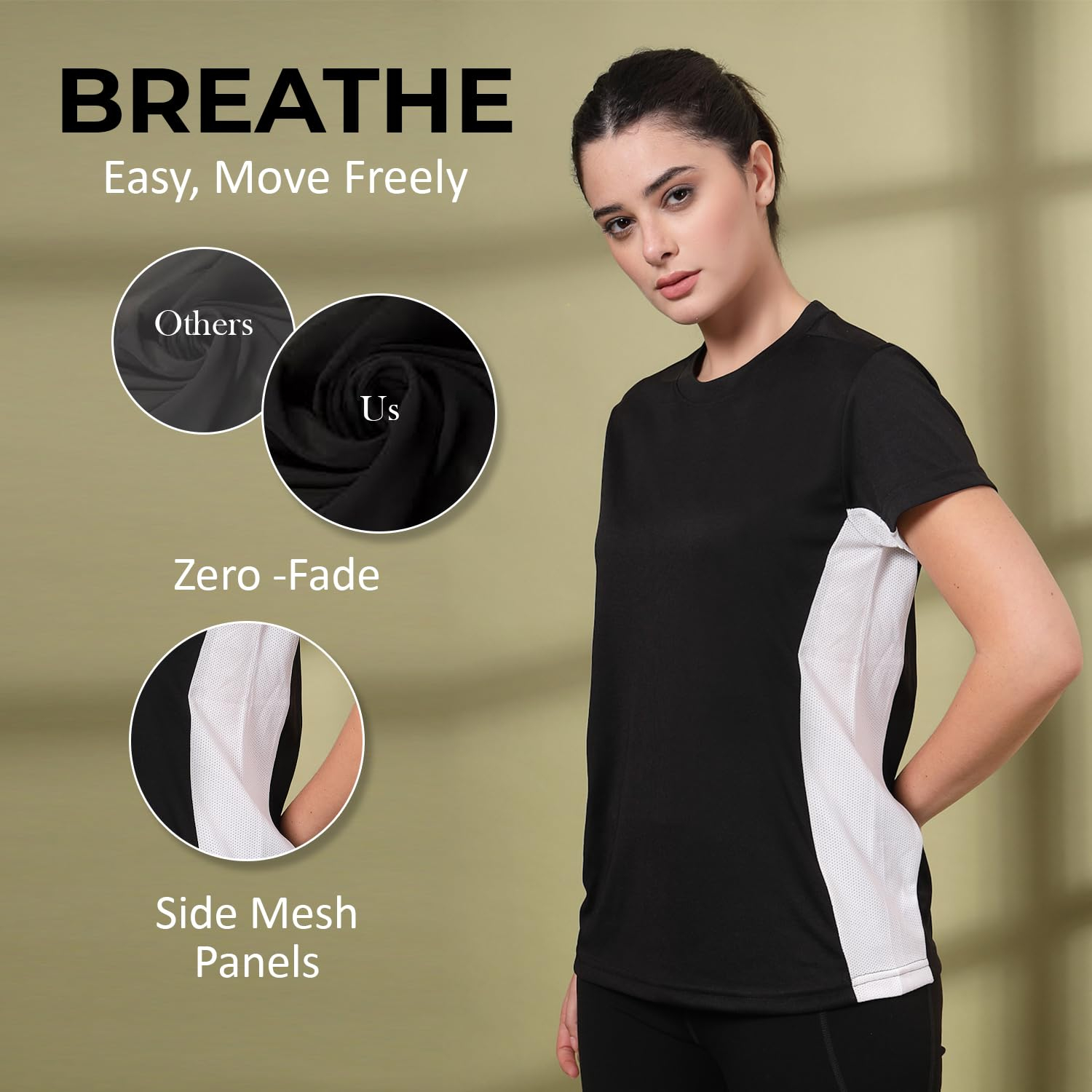 SprintLite Women's Quick-Dry Gym T-Shirt - Image 43