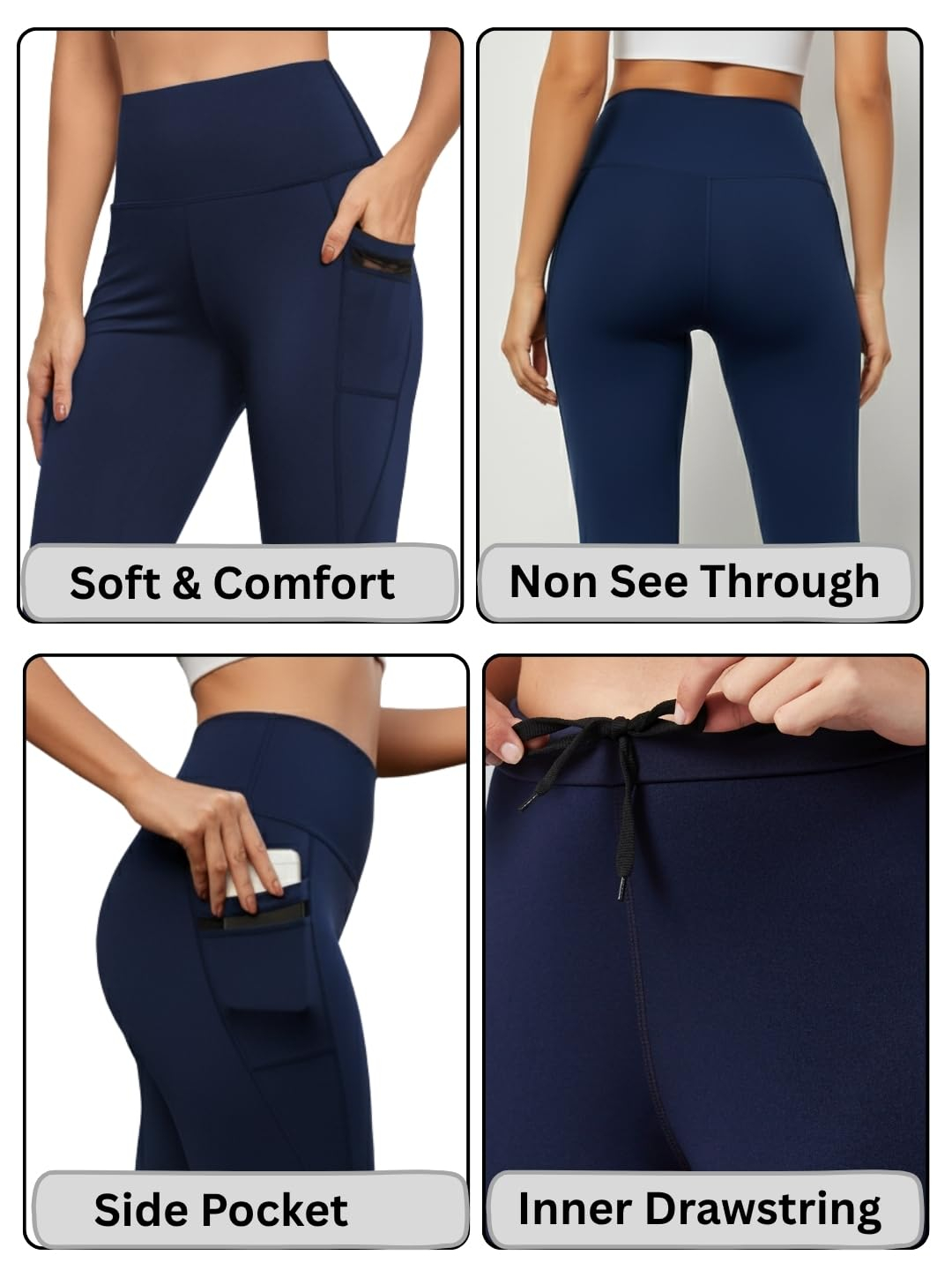 CoreContour Women's High-Waist Workout Leggings - Image 24