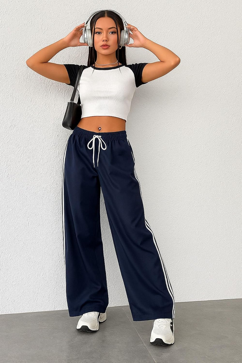 RelaxMove Women's Wide-Leg Track Pants - Image 26