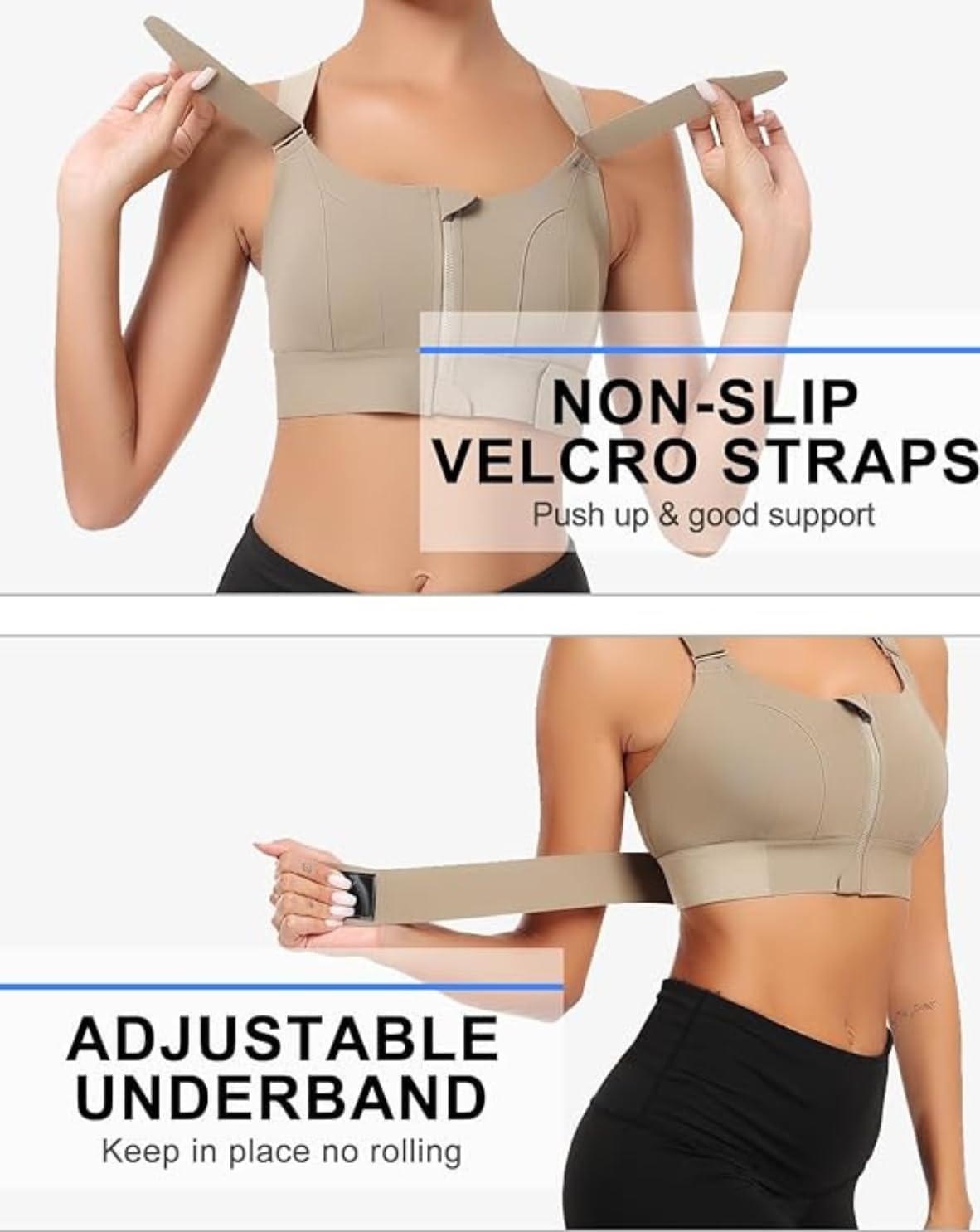 FrontFlex Women's Front-Zip Sports Bra - Image 5