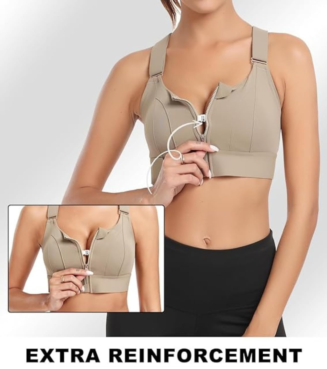 FrontFlex Women's Front-Zip Sports Bra - Image 7
