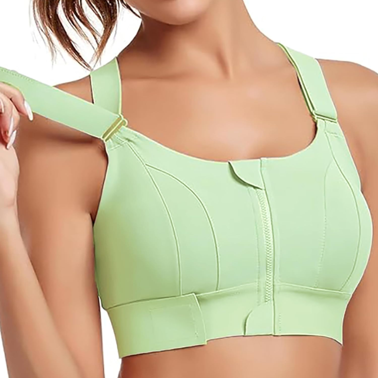 FrontFlex Women's Front-Zip Sports Bra - Image 9