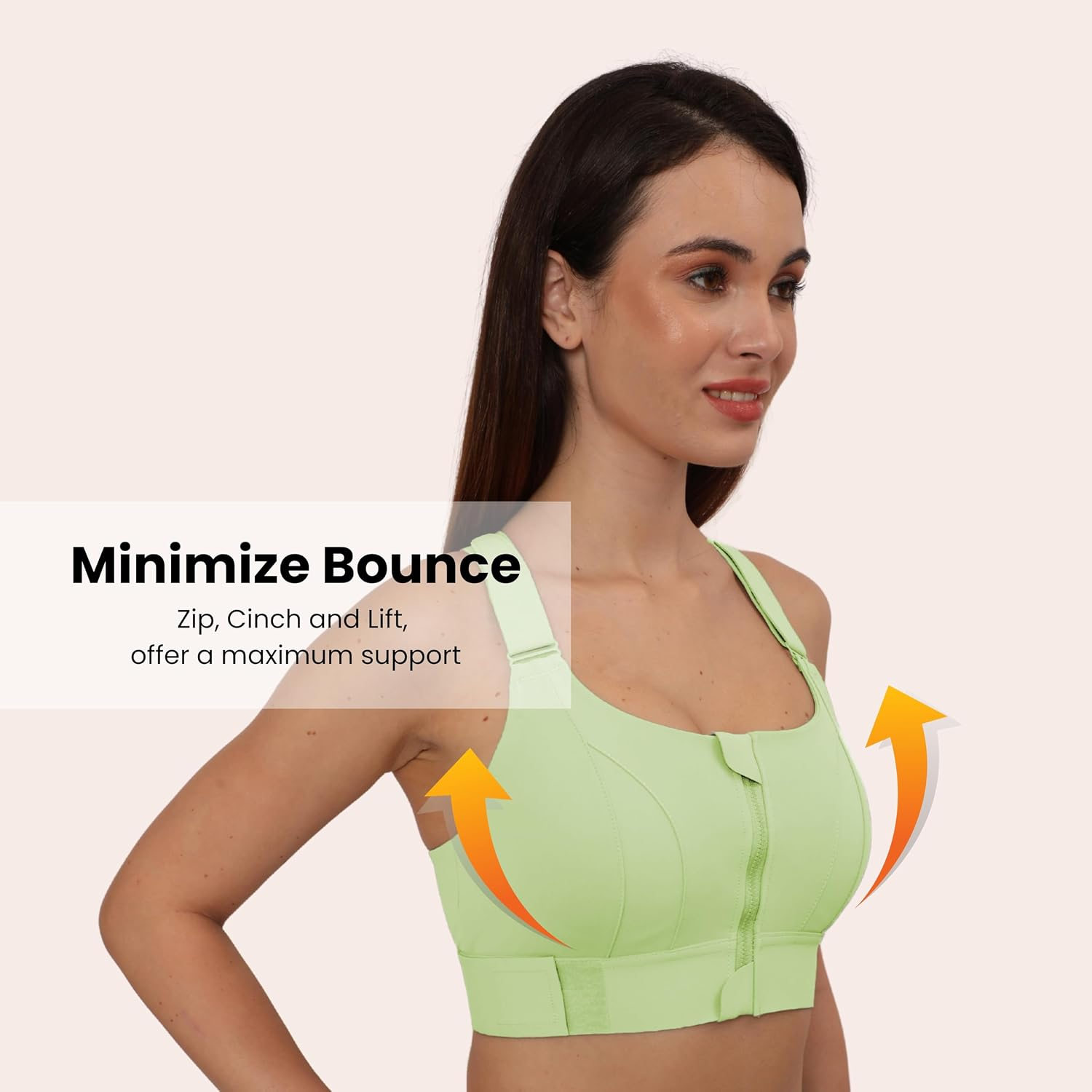 FrontFlex Women's Front-Zip Sports Bra - Image 13