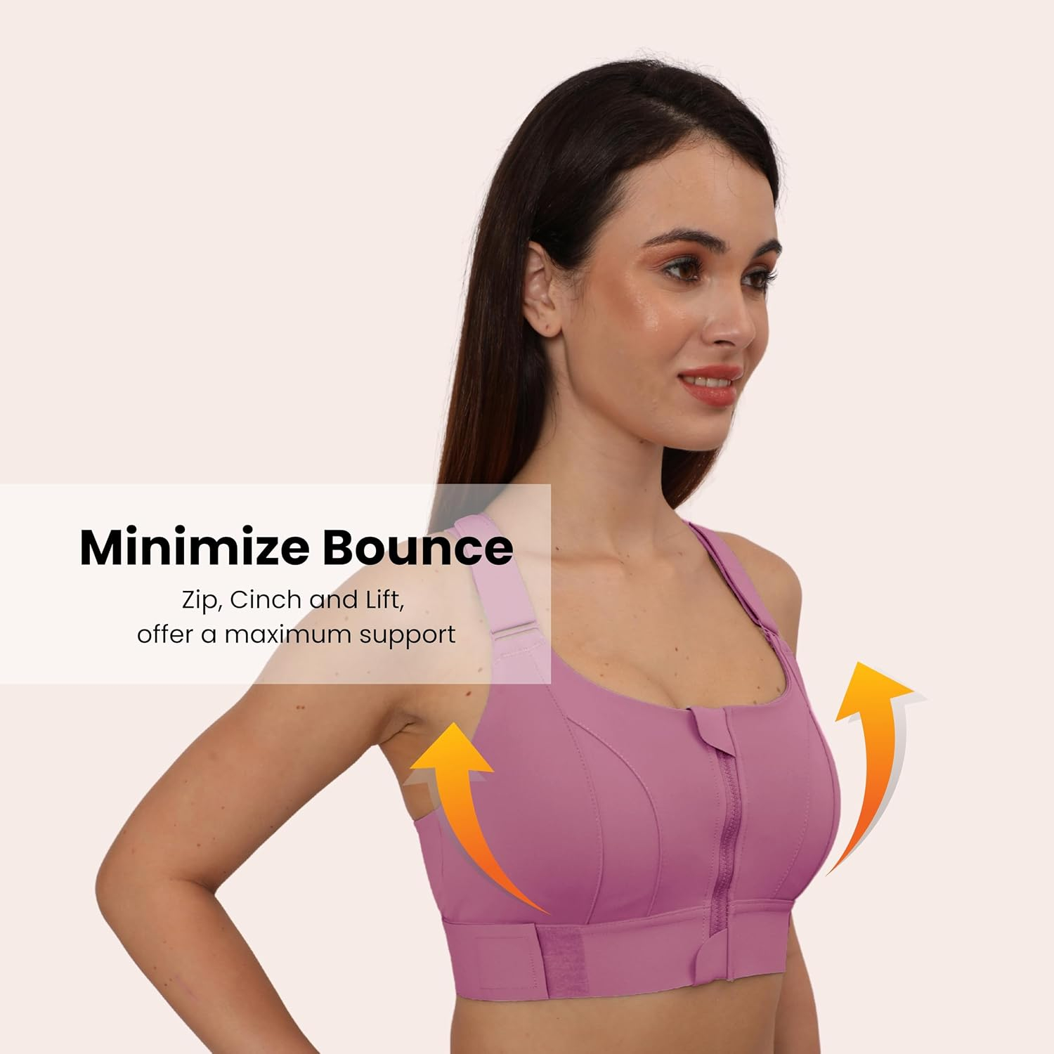 FrontFlex Women's Front-Zip Sports Bra - Image 20