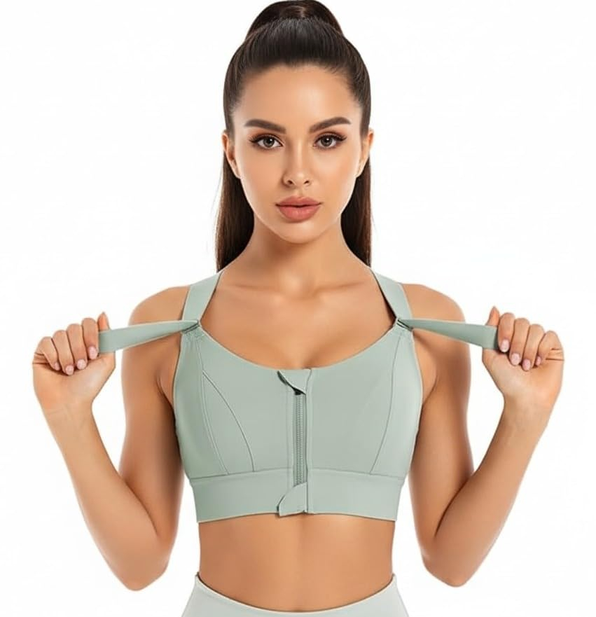 FrontFlex Women's Front-Zip Sports Bra - Image 31