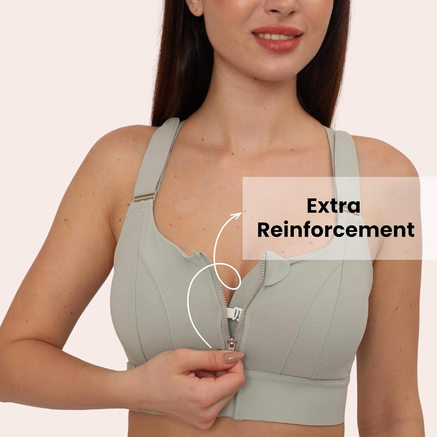 FrontFlex Women's Front-Zip Sports Bra - Image 36