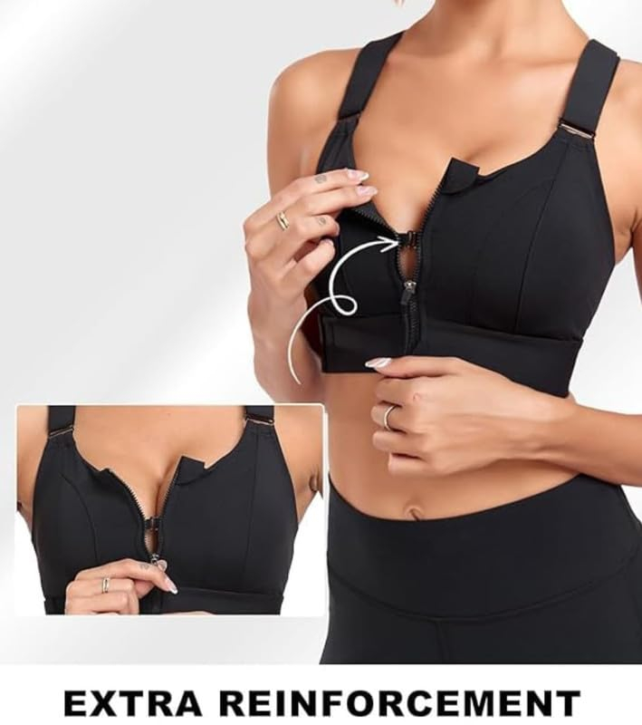 FrontFlex Women's Front-Zip Sports Bra - Image 41