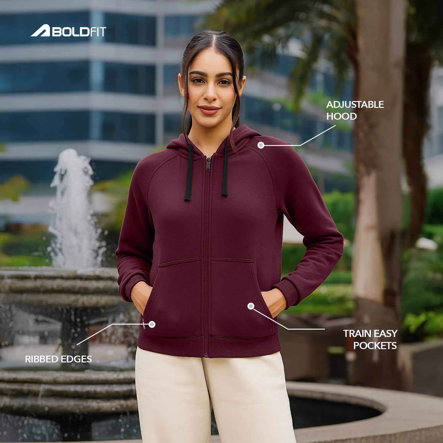CozyStride Women's Zip-Up Hoodie - Image 9