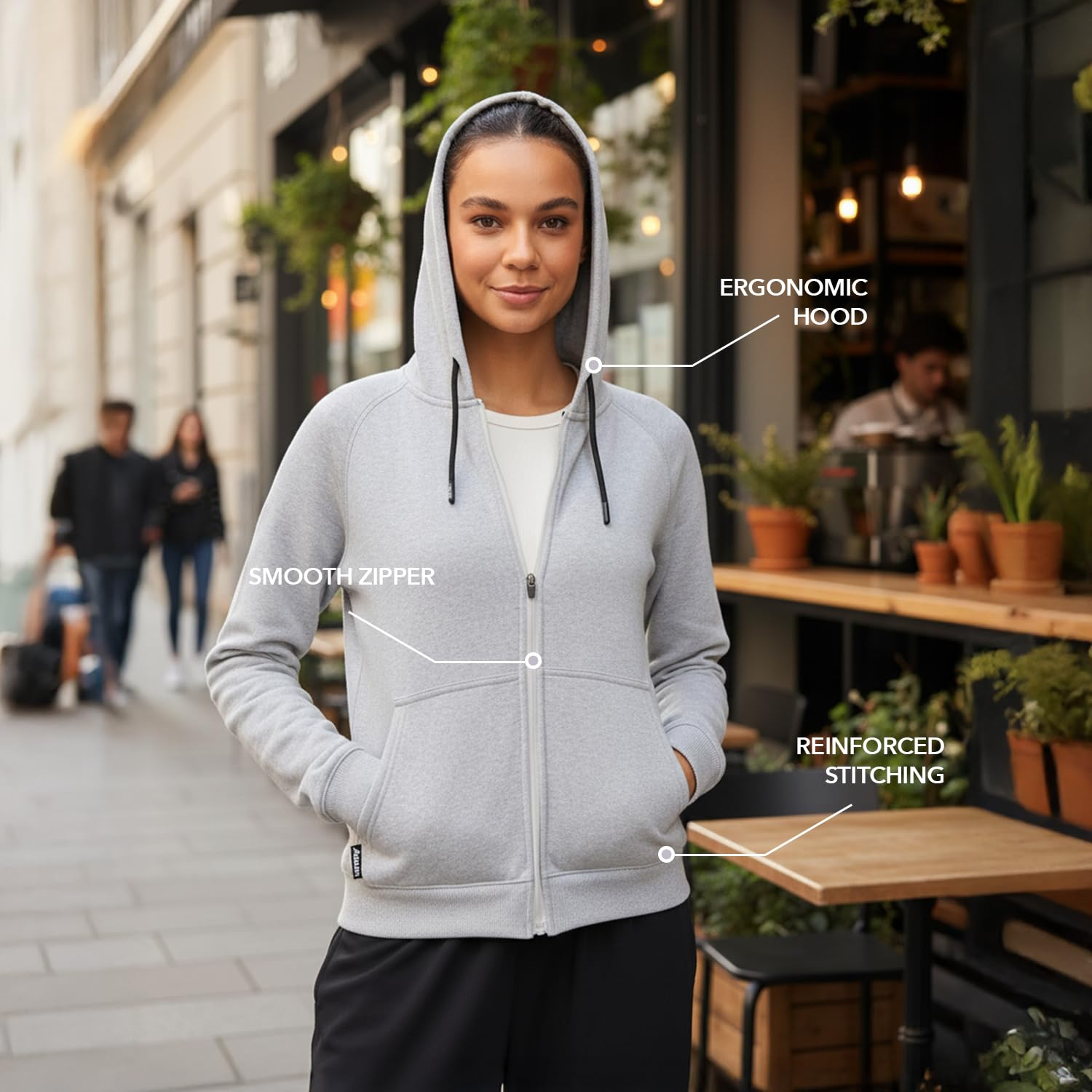 CozyStride Women's Zip-Up Hoodie - Image 19