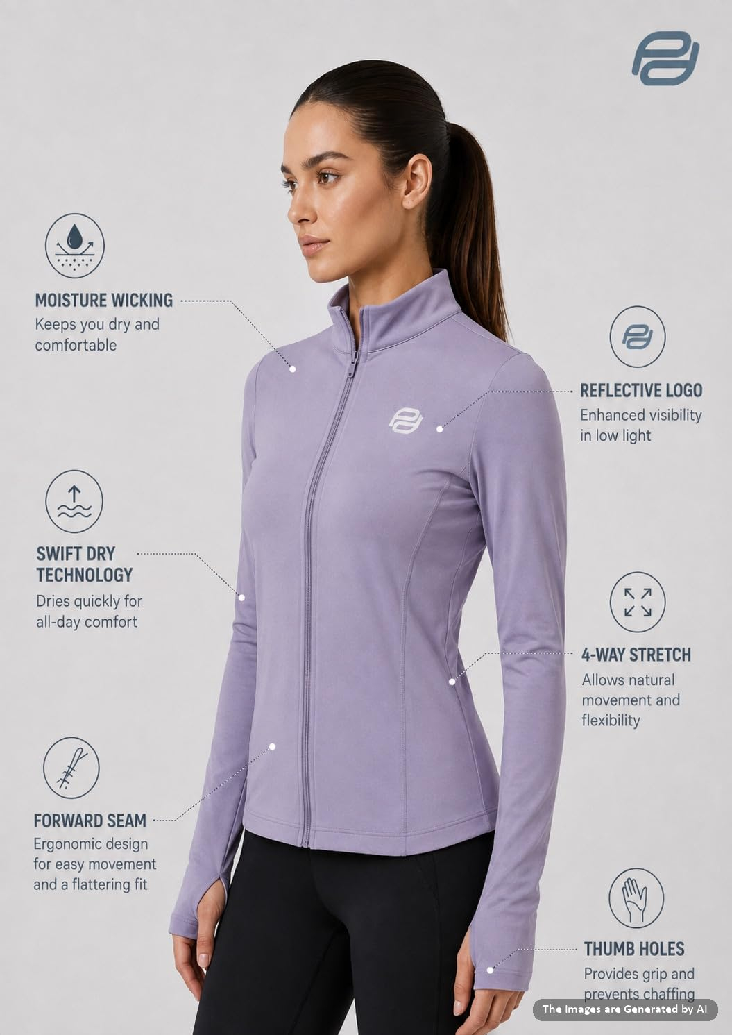 CoreLift Women's Workout Jacket - Image 40