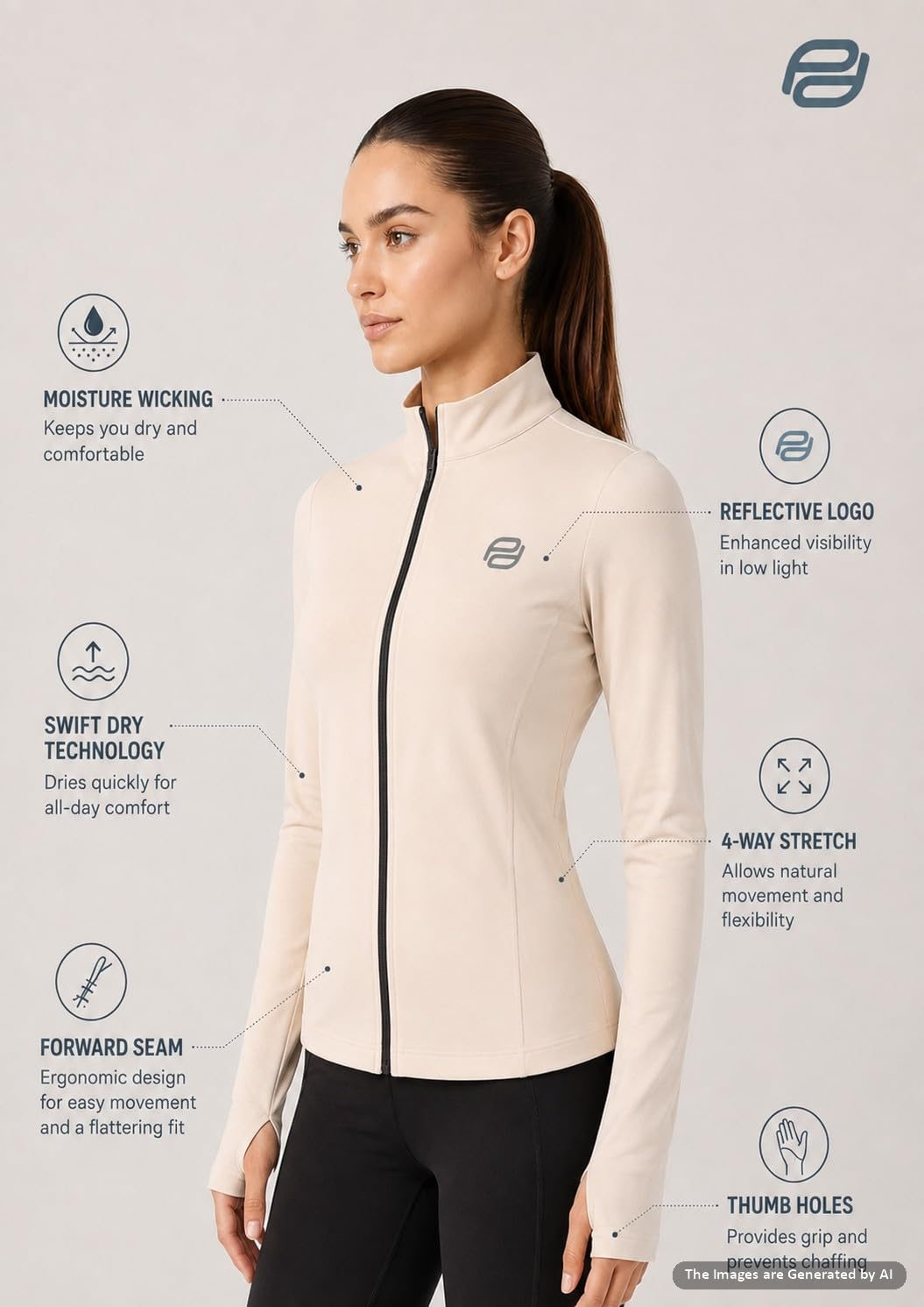 CoreLift Women's Workout Jacket - Image 47