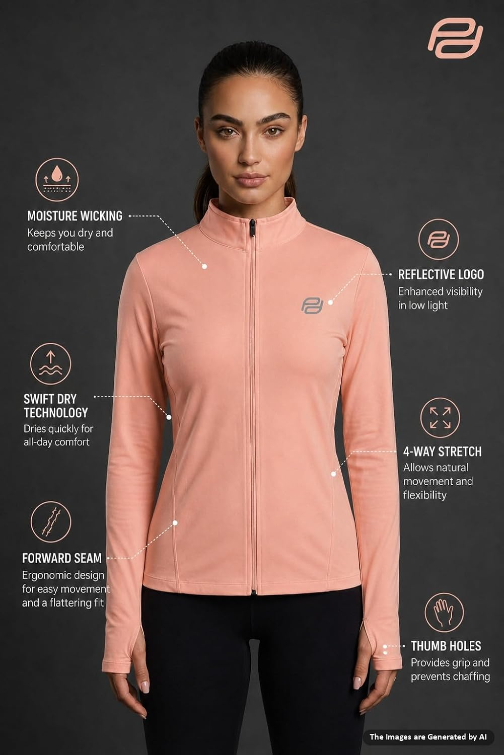 CoreLift Women's Workout Jacket - Image 54