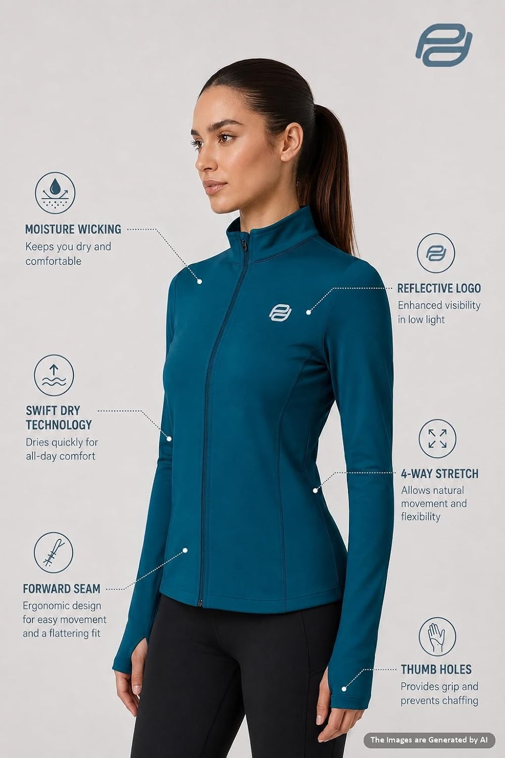 CoreLift Women's Workout Jacket - Image 74
