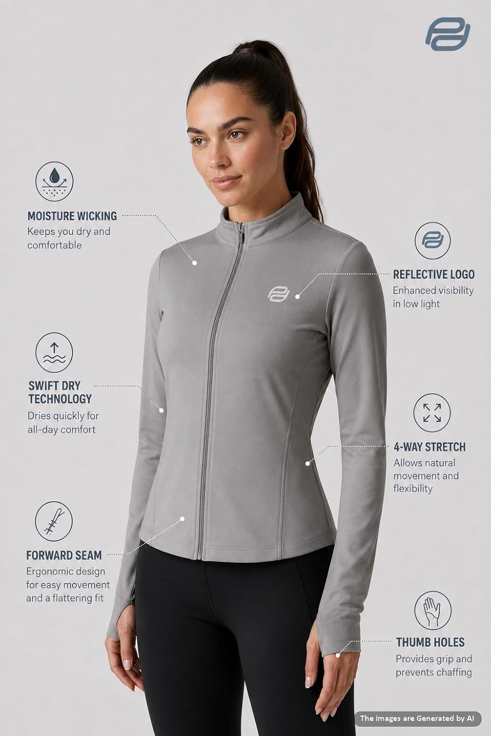 CoreLift Women's Workout Jacket - Image 84