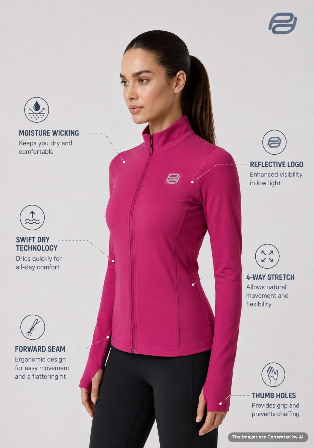 CoreLift Women's Workout Jacket - Image 104
