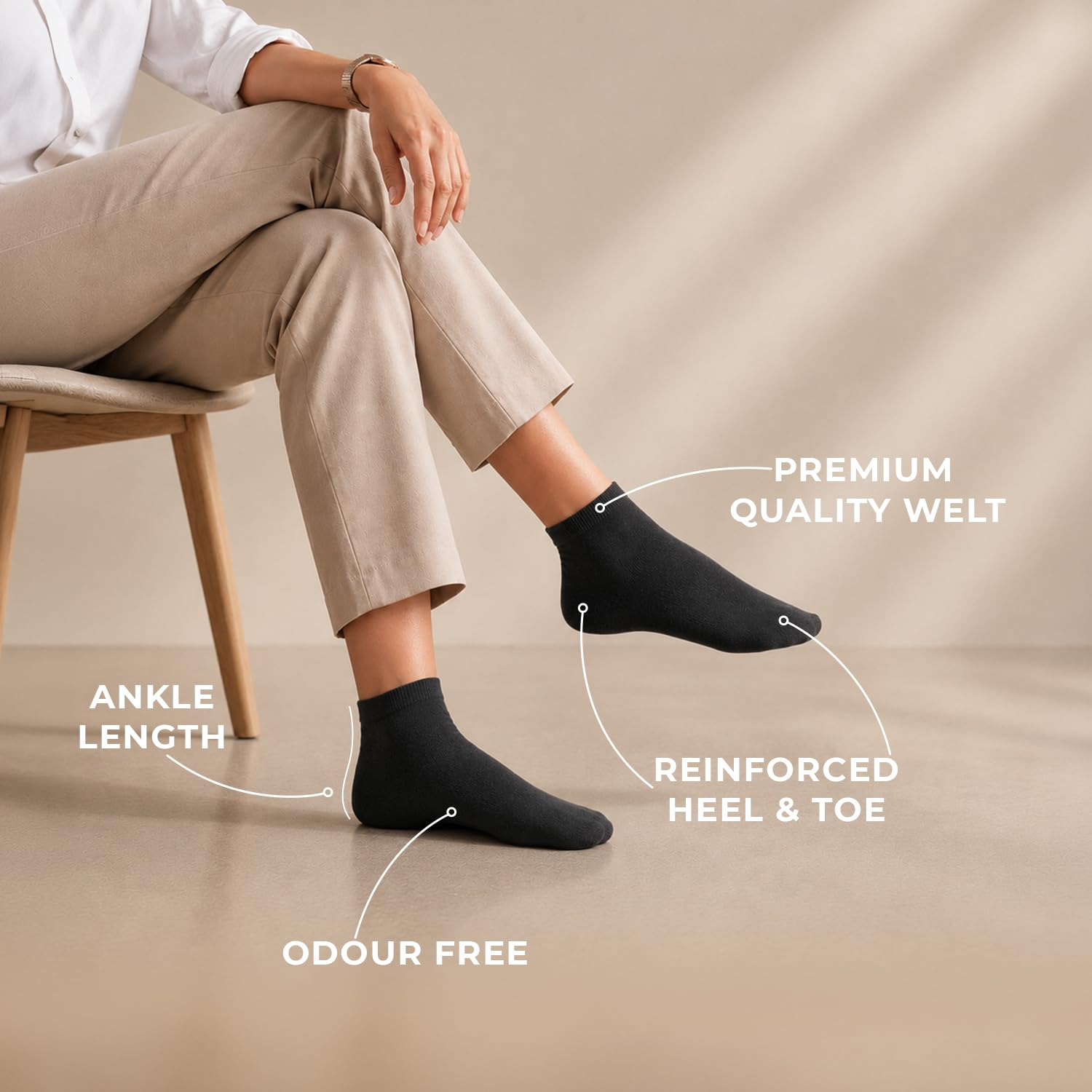 CottonEase Women's Cotton Ankle Socks - Image 5