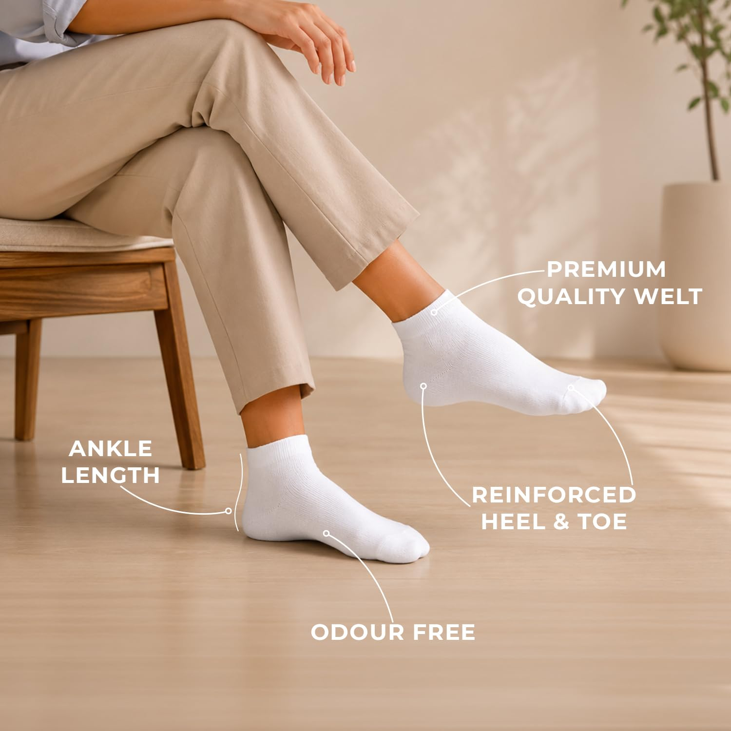 CottonEase Women's Cotton Ankle Socks - Image 13