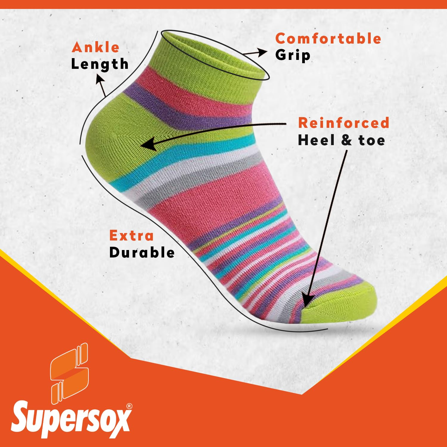 TripleEase Women's Cotton Ankle Socks - Image 4