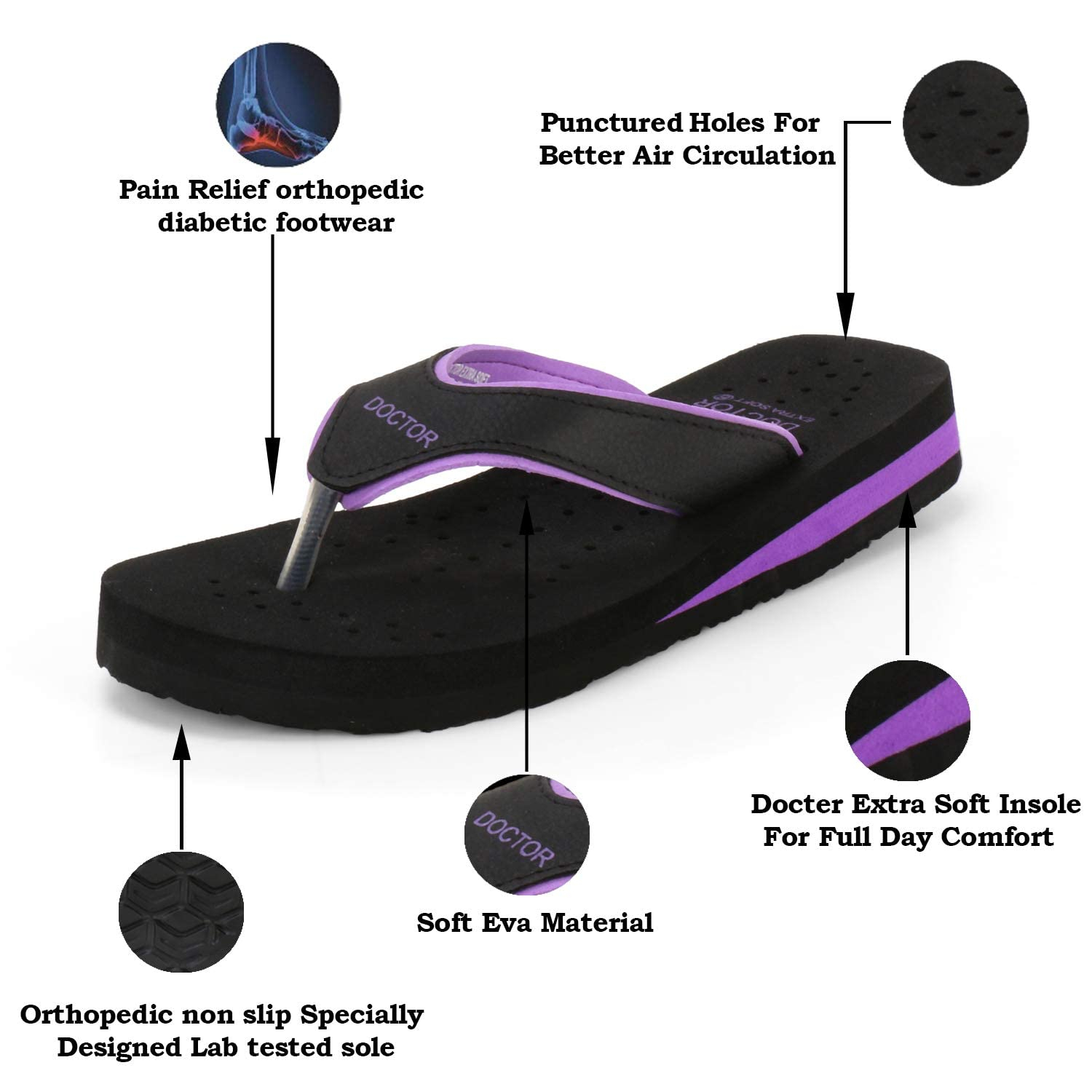 SoftLanding Women's Orthopedic Comfort Flip-Flops - Image 95