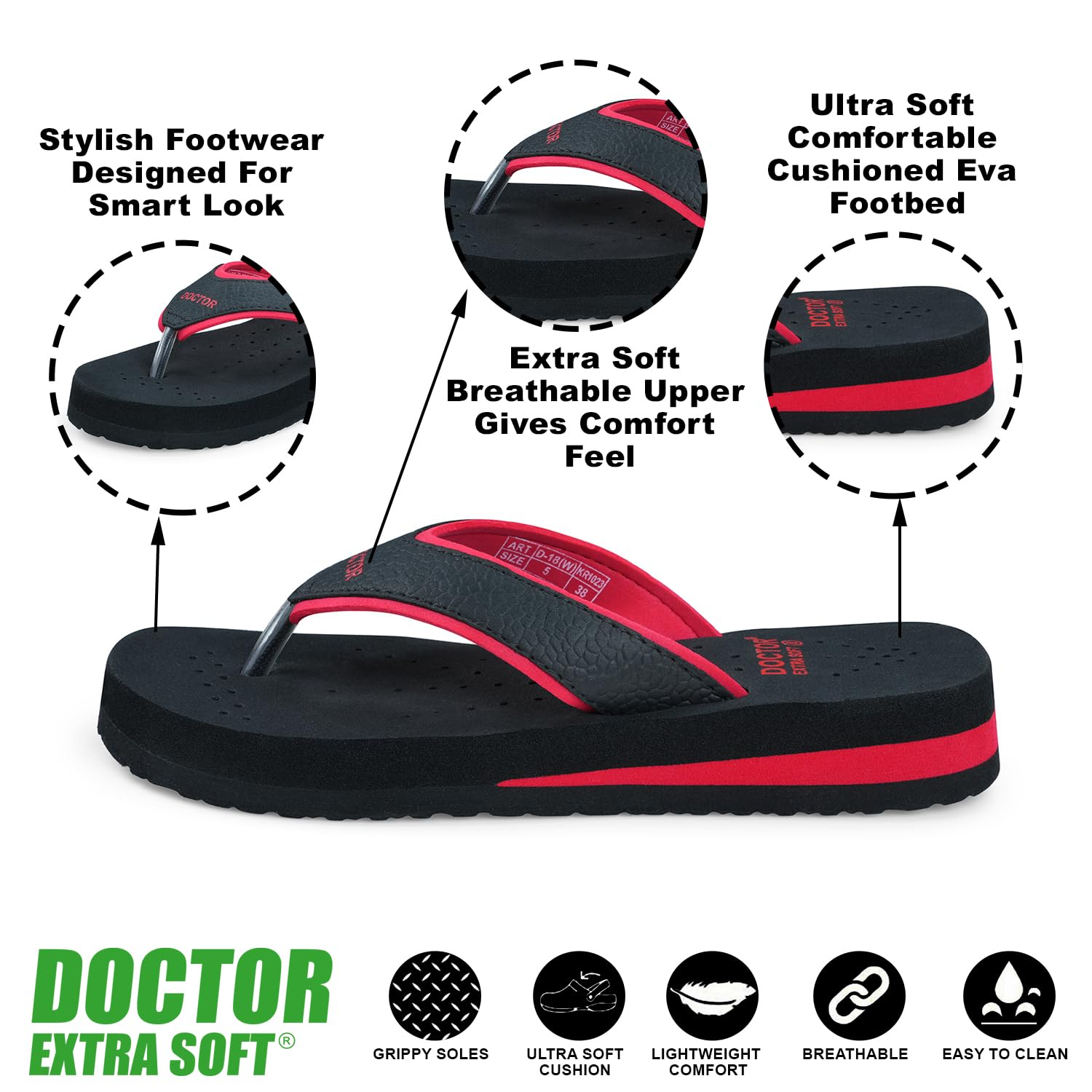 SoftLanding Women's Orthopedic Comfort Flip-Flops - Image 102