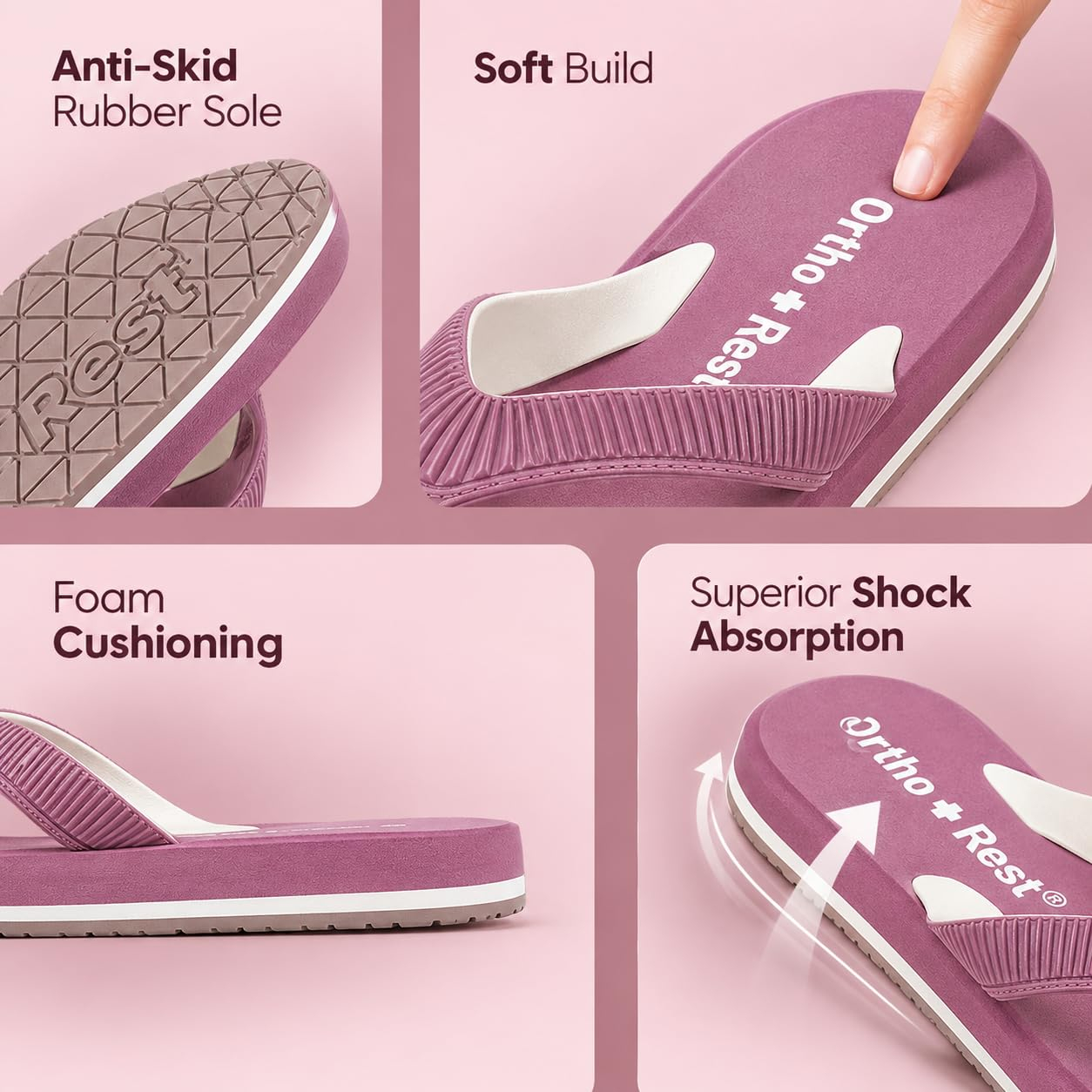 RestStride Women's Orthopedic Comfort Flip-Flops - Image 5