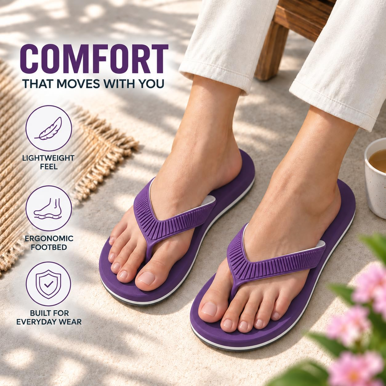 RestStride Women's Orthopedic Comfort Flip-Flops - Image 46