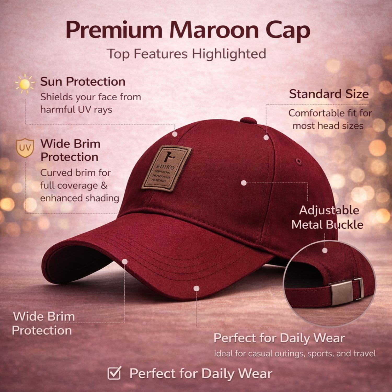 UrbanPair Unisex Baseball Cap - Image 53