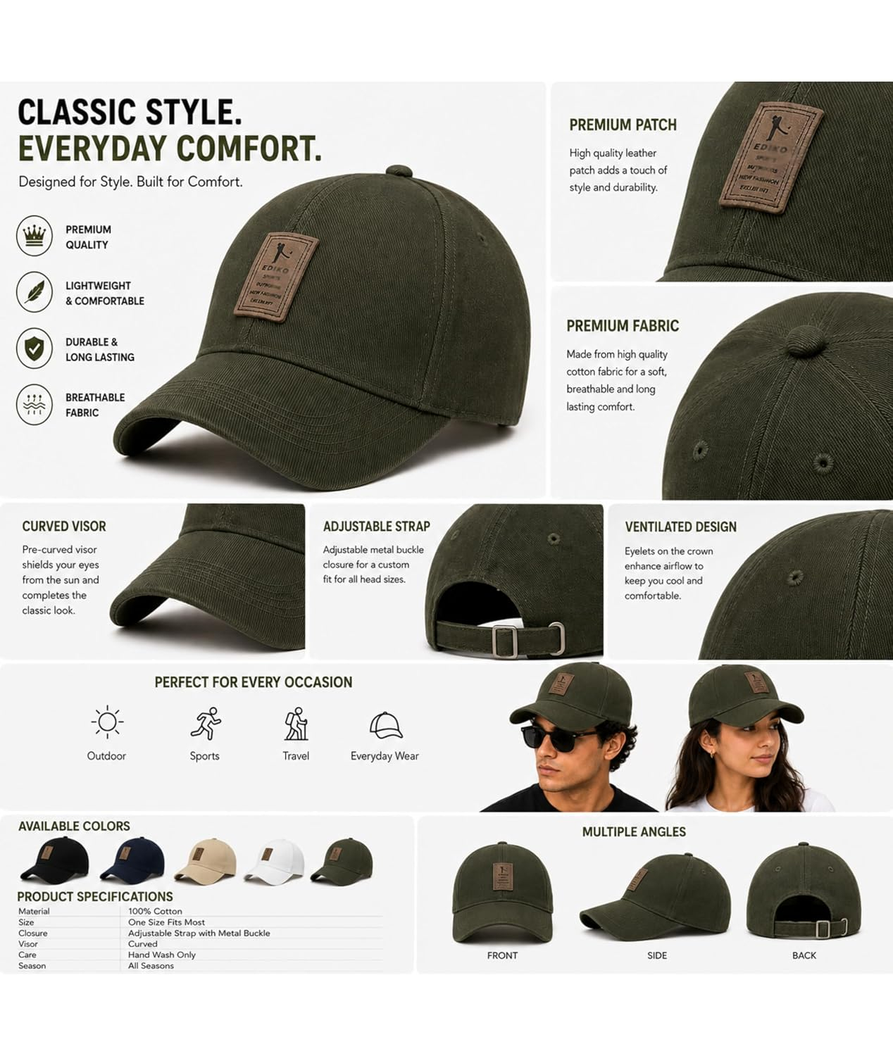 EverydayPeak Unisex Sports Cap - Image 7