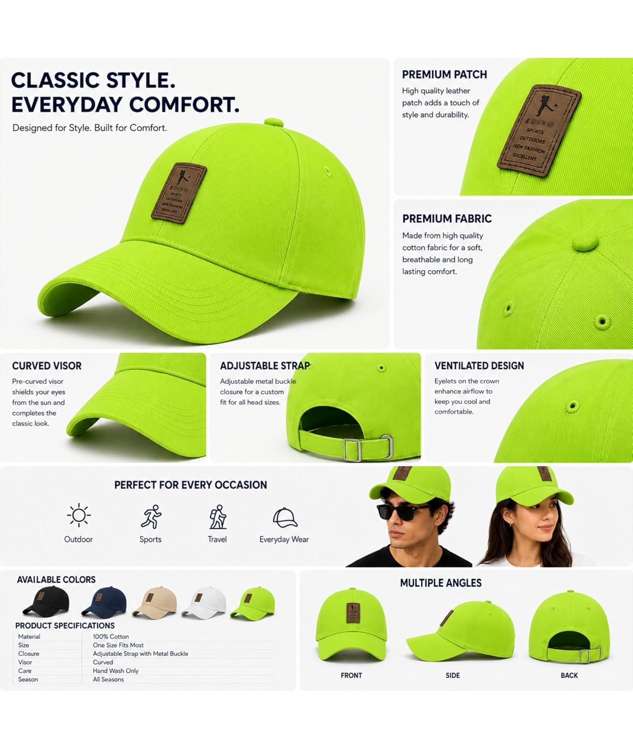EverydayPeak Unisex Sports Cap - Image 15