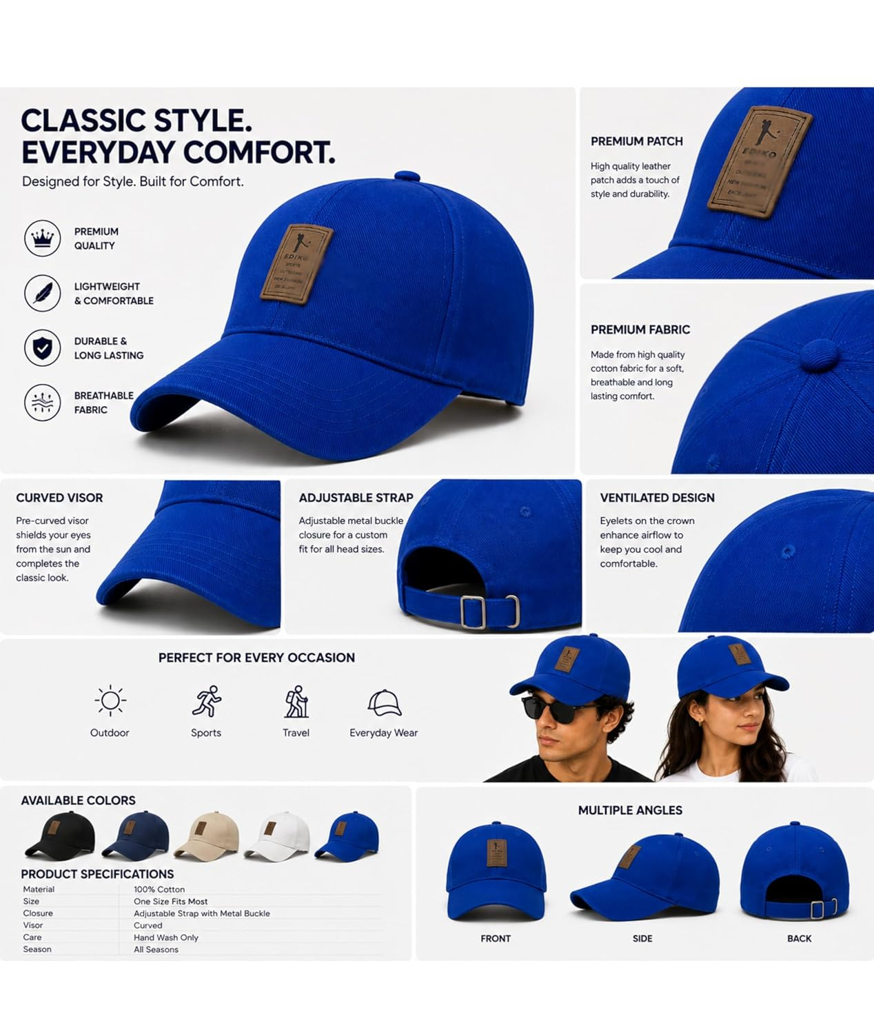 EverydayPeak Unisex Sports Cap - Image 48